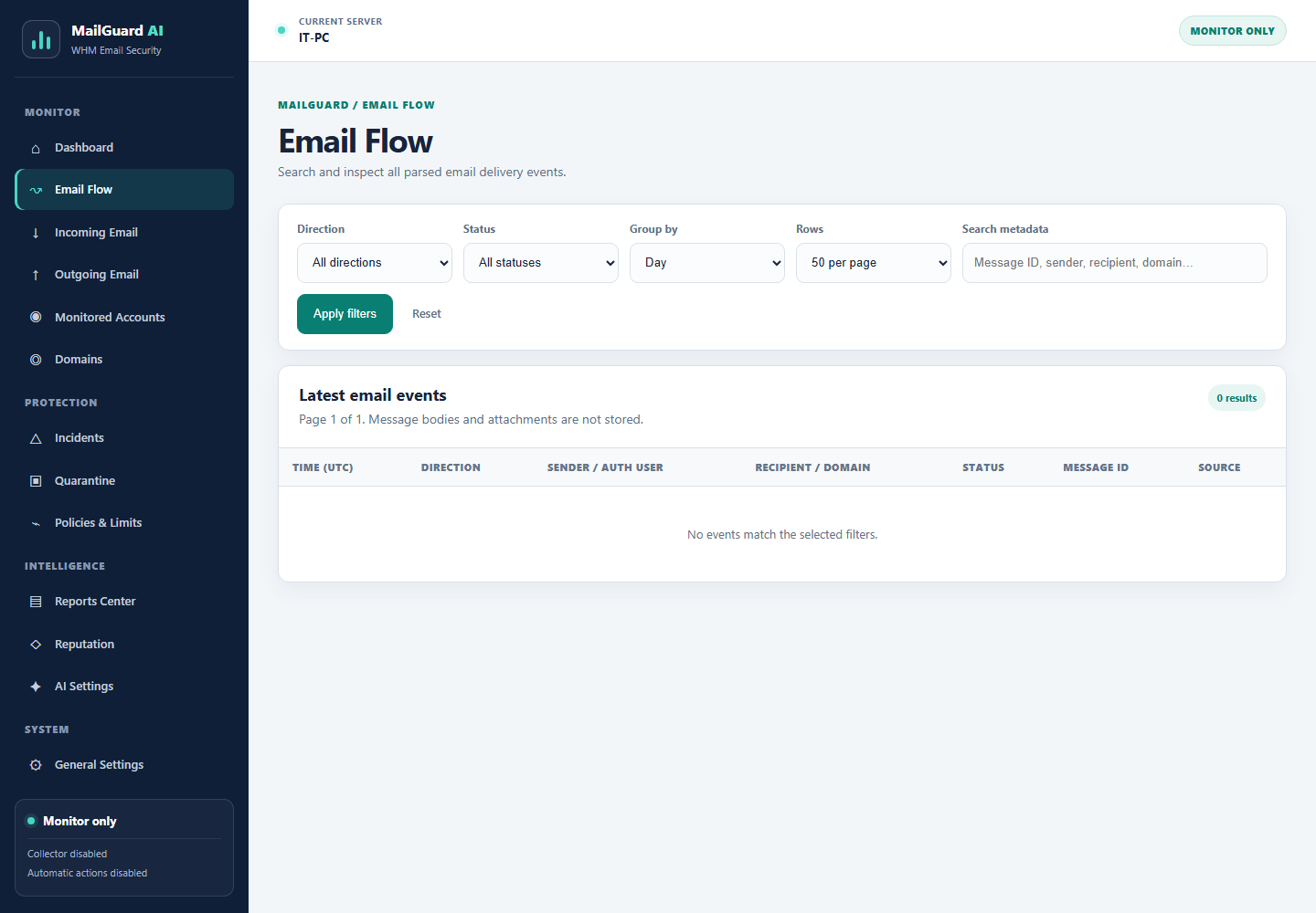 Email Flow Inspector